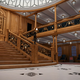 Nice grand staircase, right? Looks like the 1912 original, right? Again, this exists only in a computer.